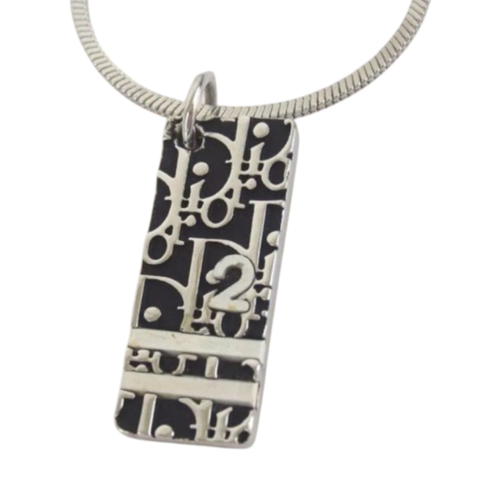 Dior Black Trotter Signature Necklace 16.1"